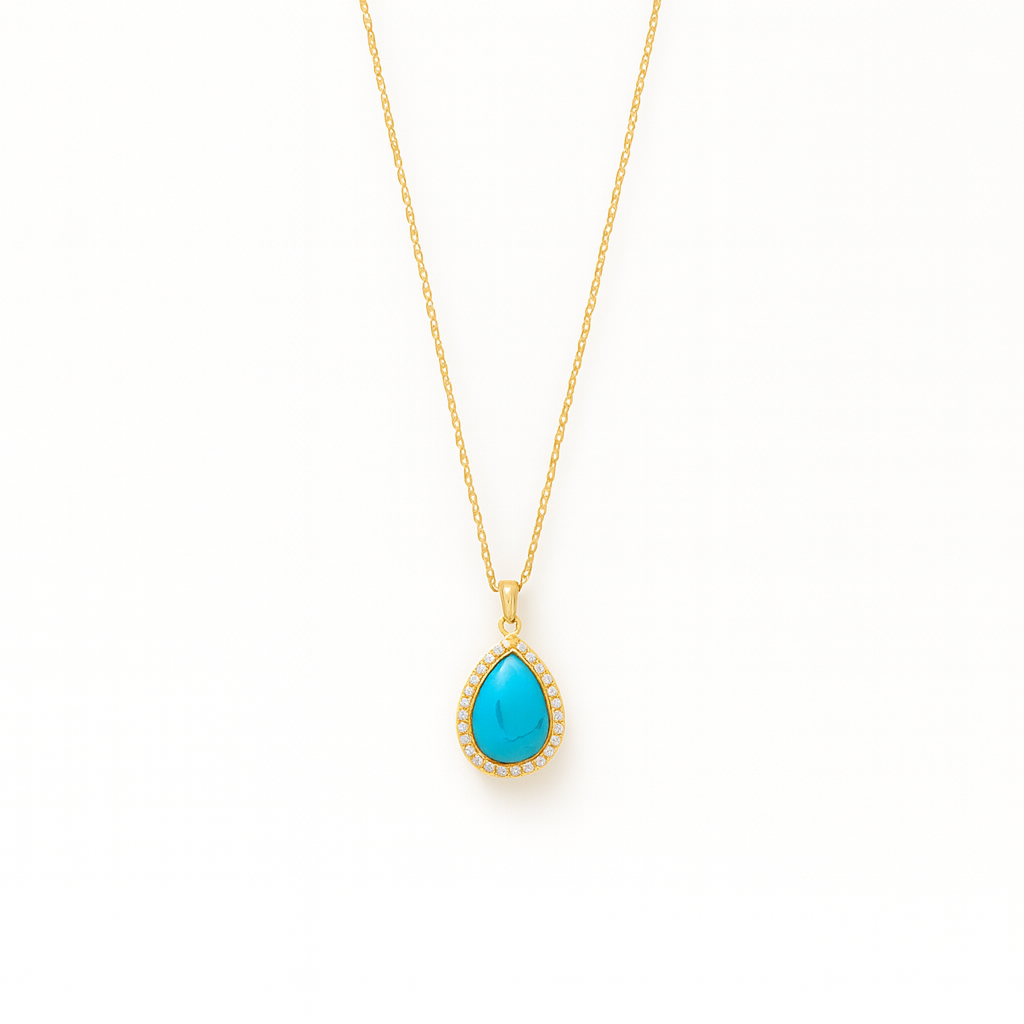 Azure Teardrop Necklace