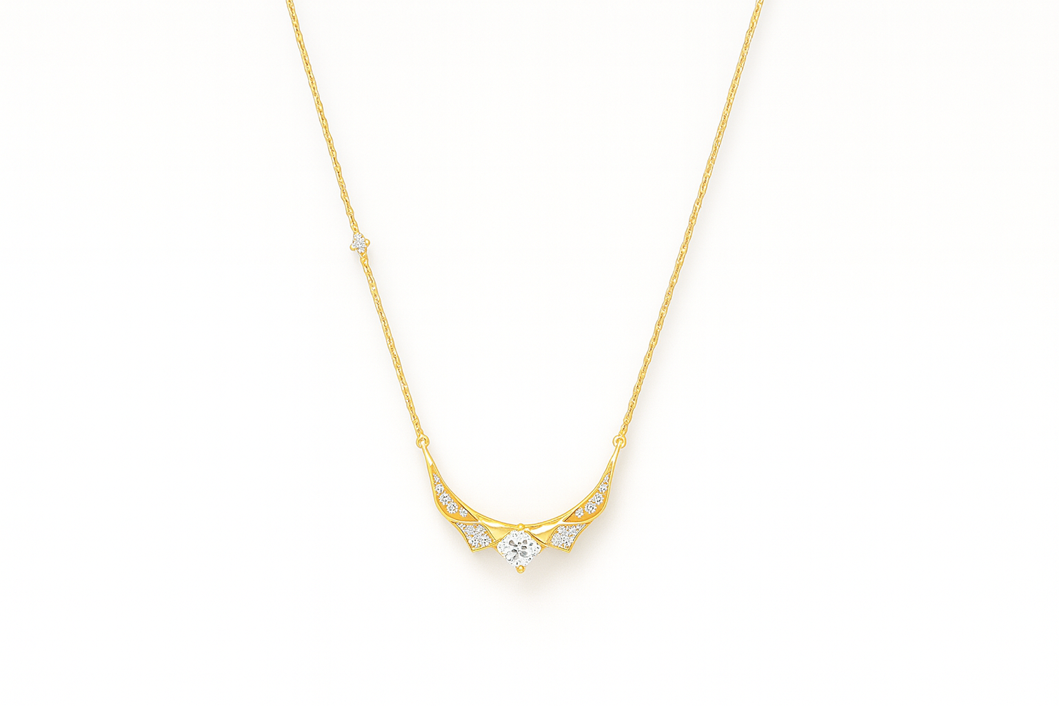 Celeste Wing Necklace – Gold